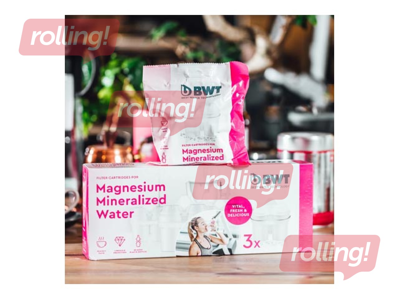 Water filter with magnesium BWT