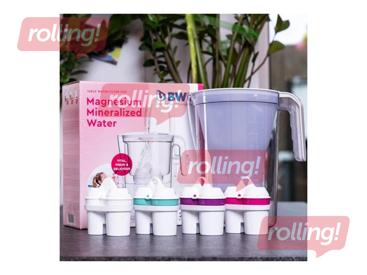 Water filter with magnesium BWT