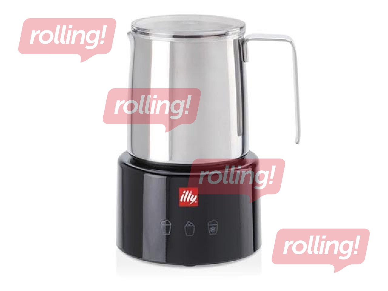 Milk frother ILLY Piero Lissoni, black