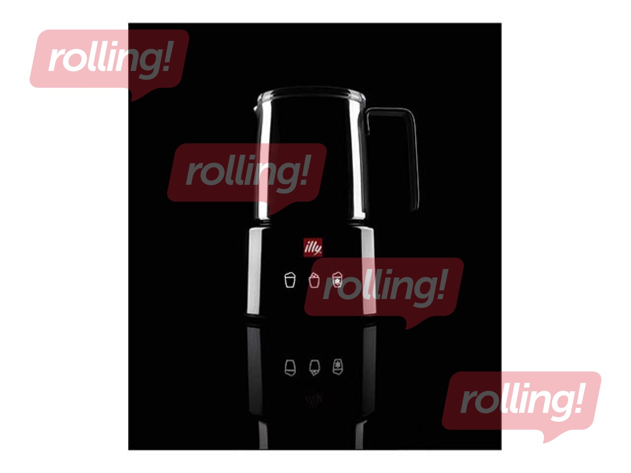 Milk frother ILLY Piero Lissoni, black