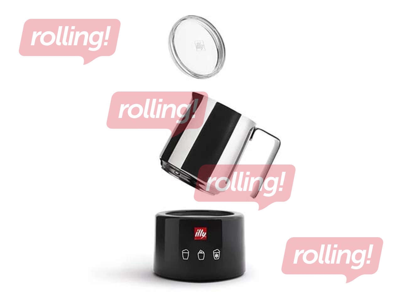 Piena putotājs ILLY Piero Lissoni, melns