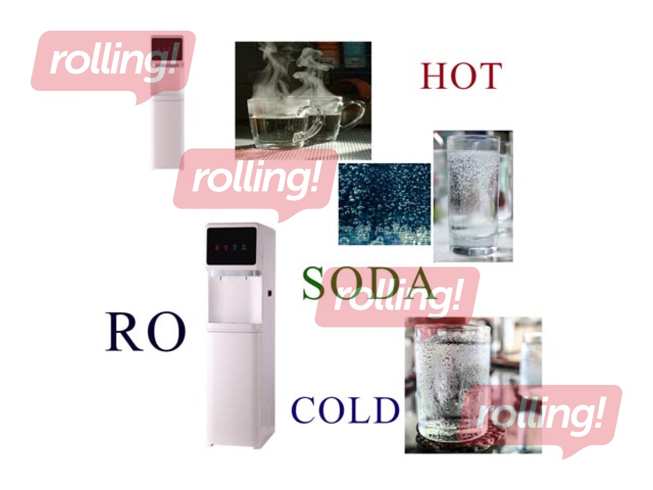 Joogivee ettevalmistamise ja tarbimise seade, SODA DIAMOND 400 (HOT-COLD-RO-SODA)