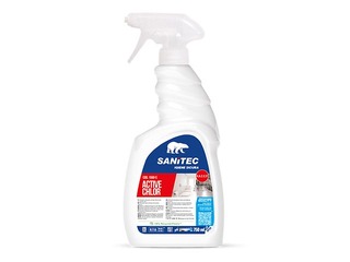 Универсальный очиститель поверхностей с хлором Sanitec Active Chlor, 750мл