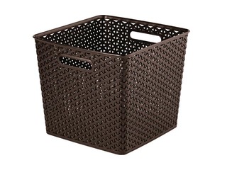 Basket My Style square, 25l, 35.5x32.5x28 cm, dark brown