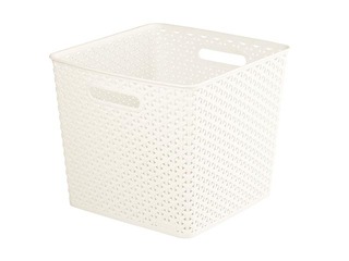 Basket My Style square, 25l, 35.5x32.5x28 cm, cream