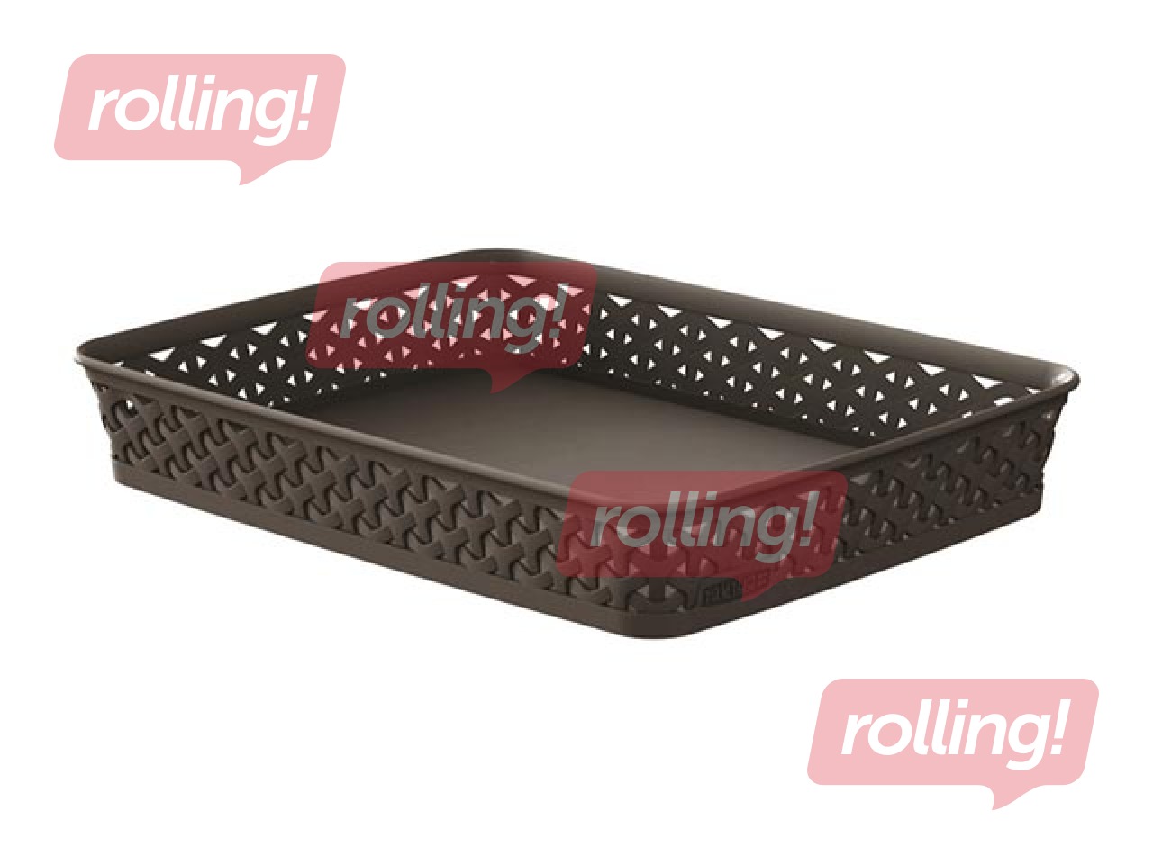 Basket My Style A4, 35.8x26.2x6 cm, dark brown