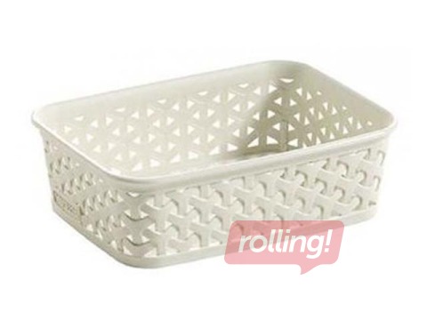 Basket My Style A6, 19.8x14.2x6 cm, cream color