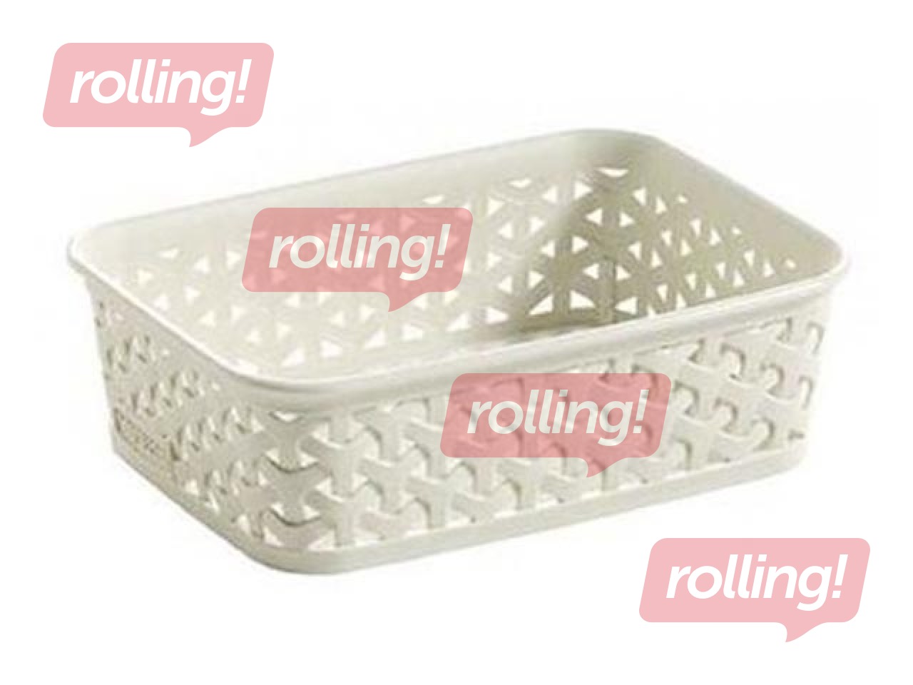 Basket My Style A6, 19.8x14.2x6 cm, cream color