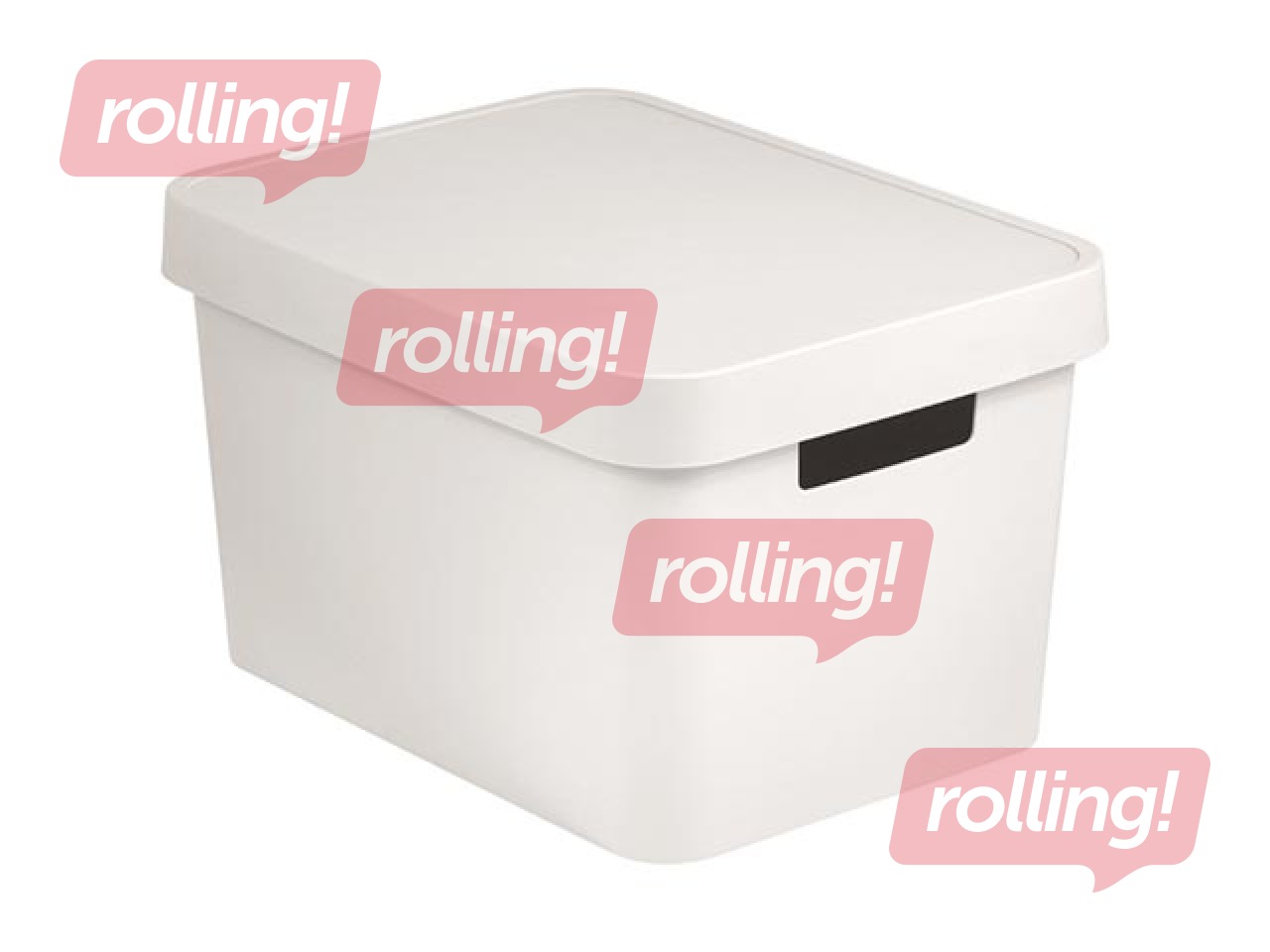 Kaanega kast Infinity Recycled, 17 l, 36 x 27 x 22 cm, valge