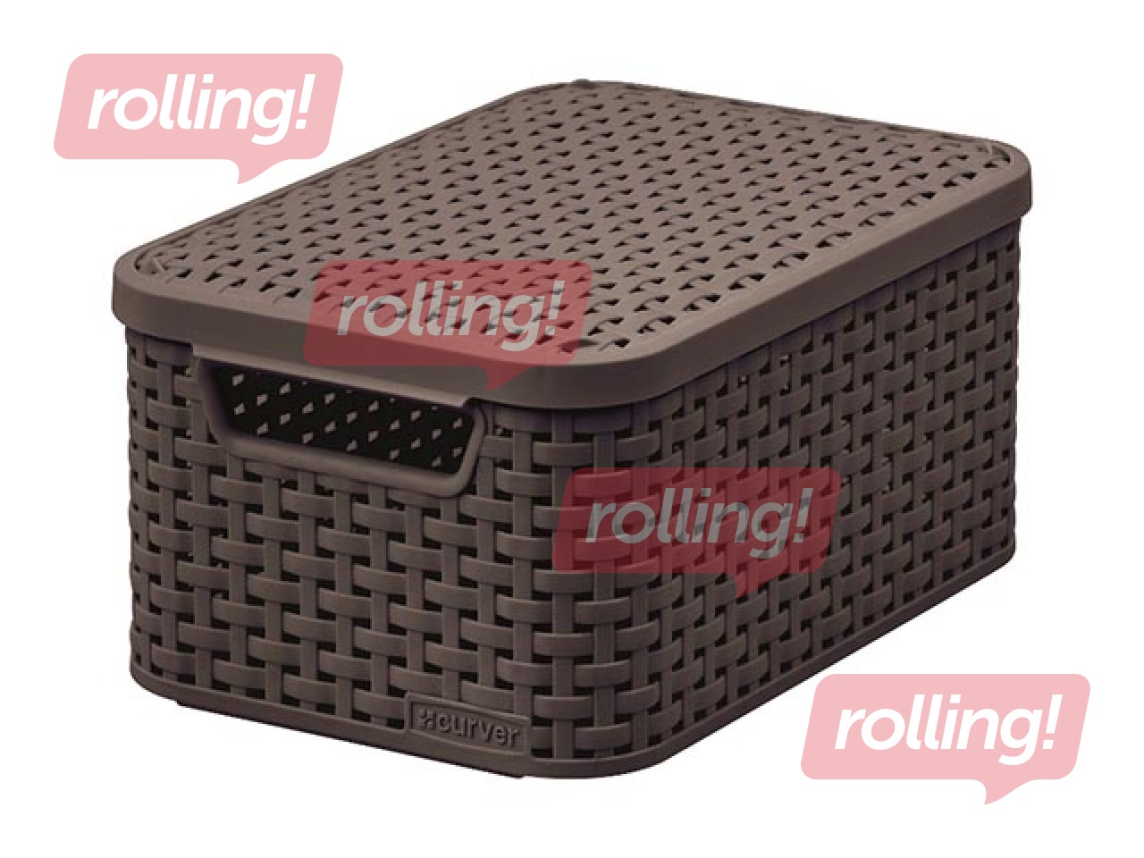 Kaanega kast Style S, 29,1 x 19,8 x 14,2 cm, tumepruun