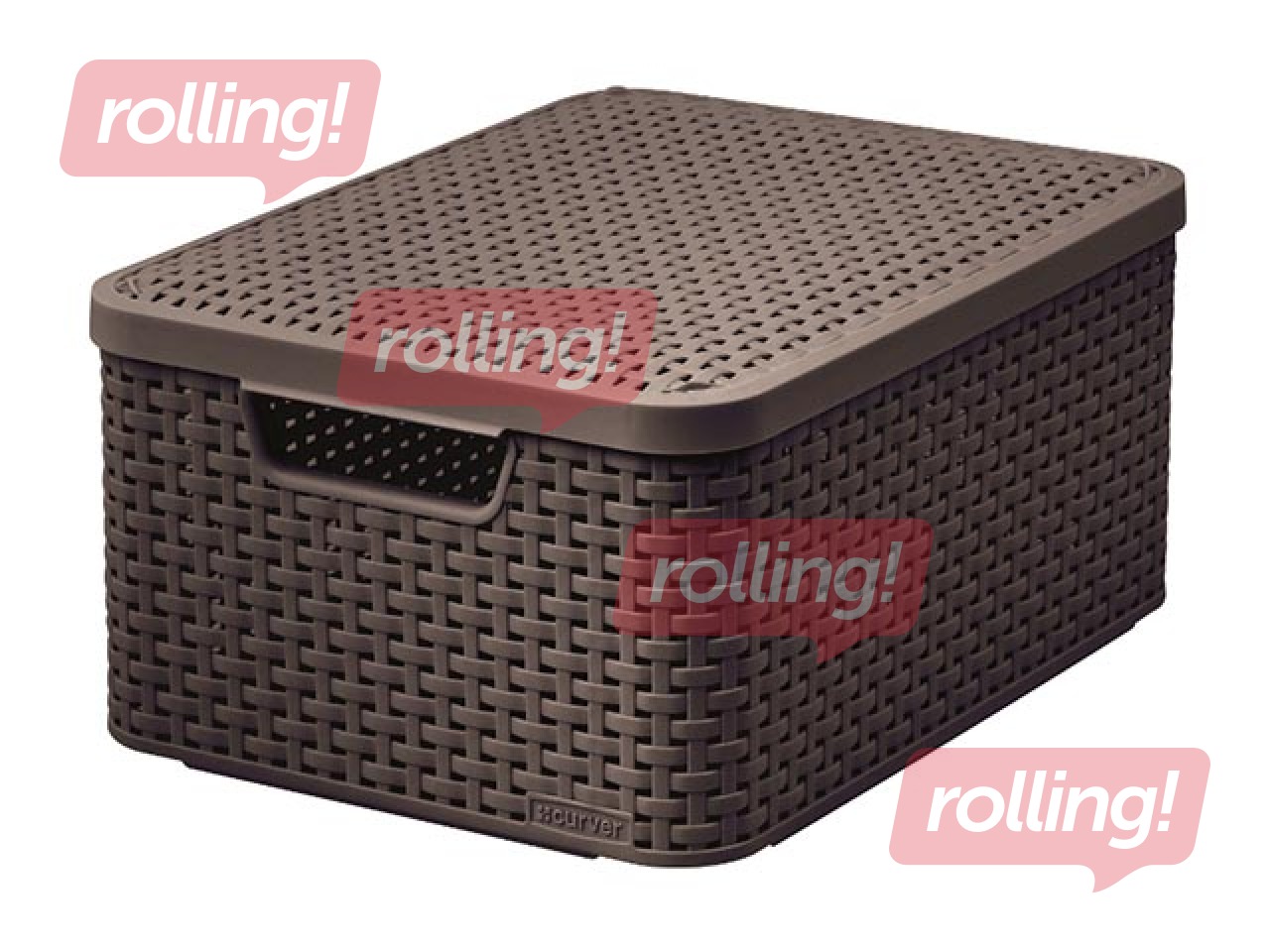 Kaanega kast Style M, 39,3 x 29,3 x 18,7 cm, tumepruun