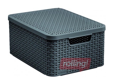 Kaanega kast Style M, 39,3 x 29,3 x 18,7 cm, tumehall