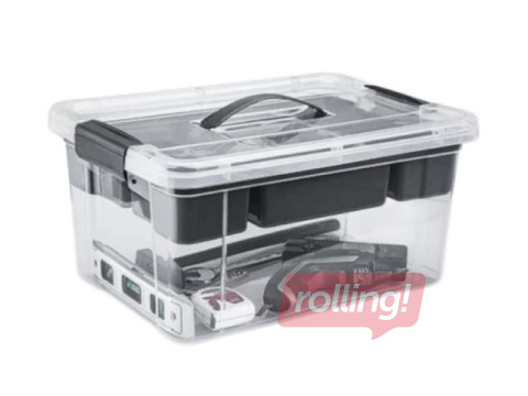Storage Box with Organizer, 28×18×14cm, 5l