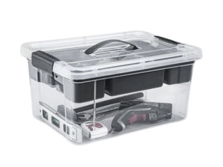 Storage Box with Organizer, 28×18×14cm, 5l