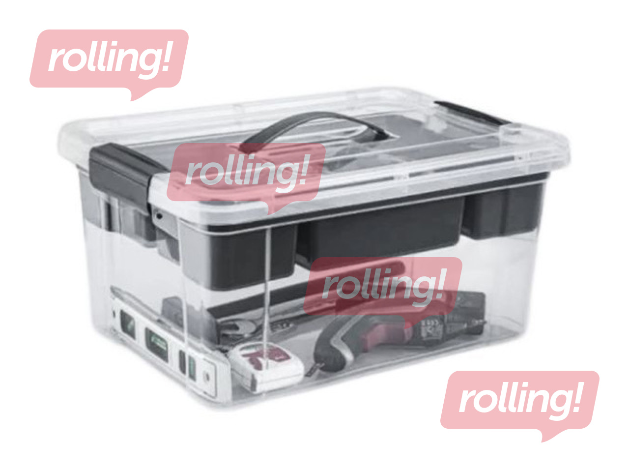 Storage Box with Organizer, 41×30×20cm, 16l