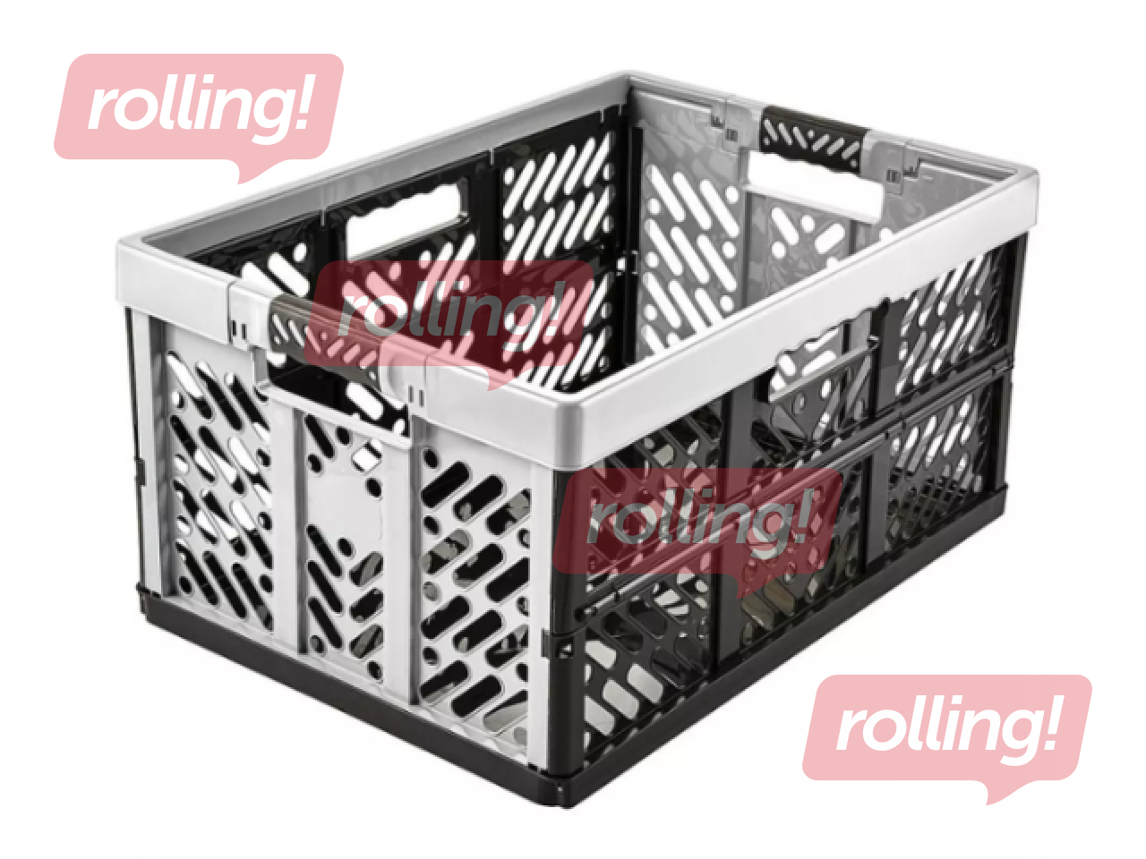 Kast Keeeper, kokkupandav, hall, must, 45l
