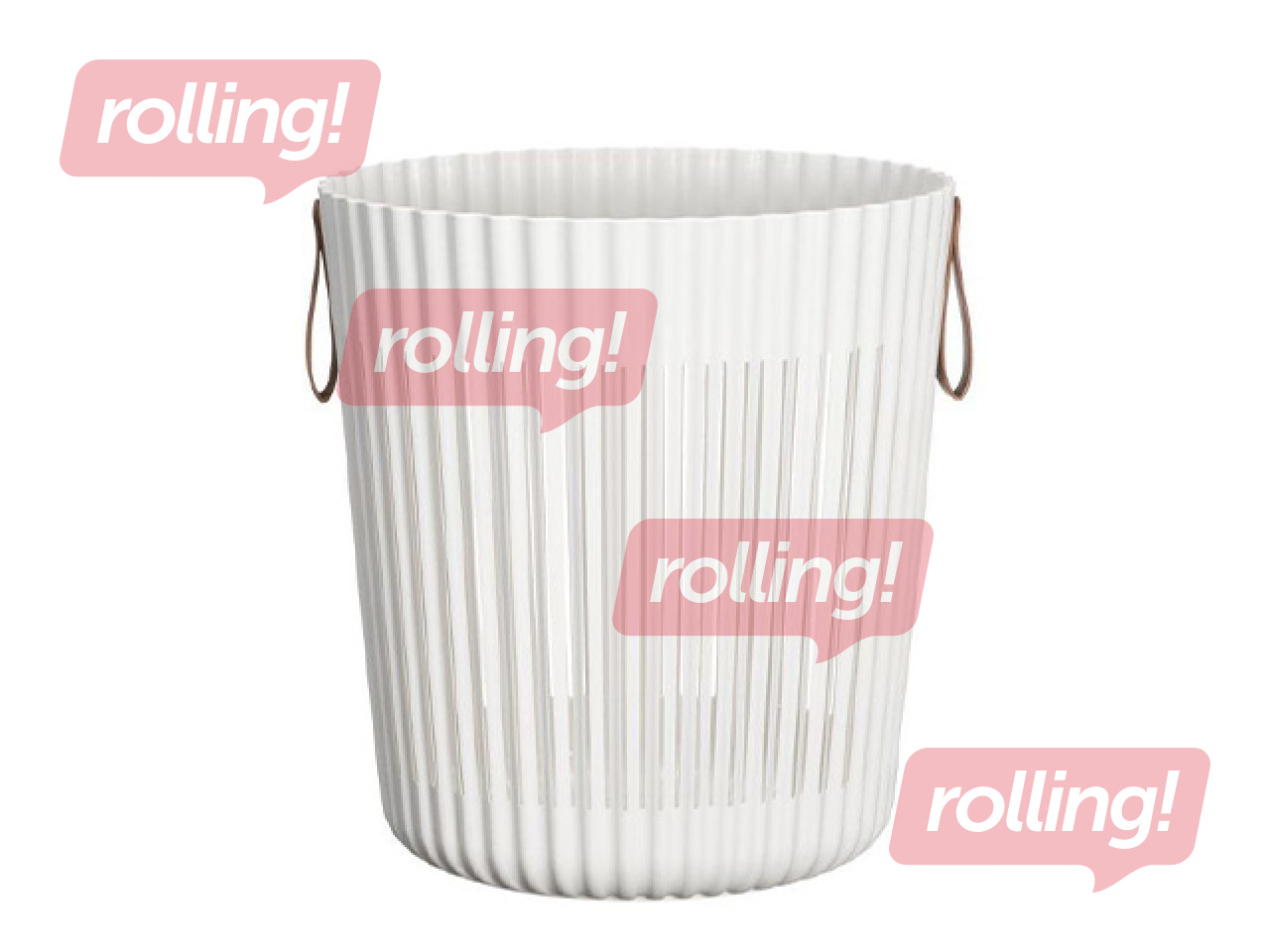 Hoiukorv, plast, valge, Ø37x40cm