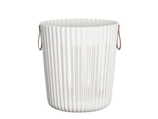 Storage basket, plastic, white, Ø37x40cm