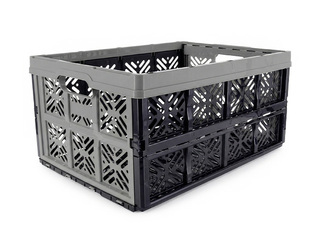 Kaste Keeeper, saliekama, plastmasas, pelēka, 32l