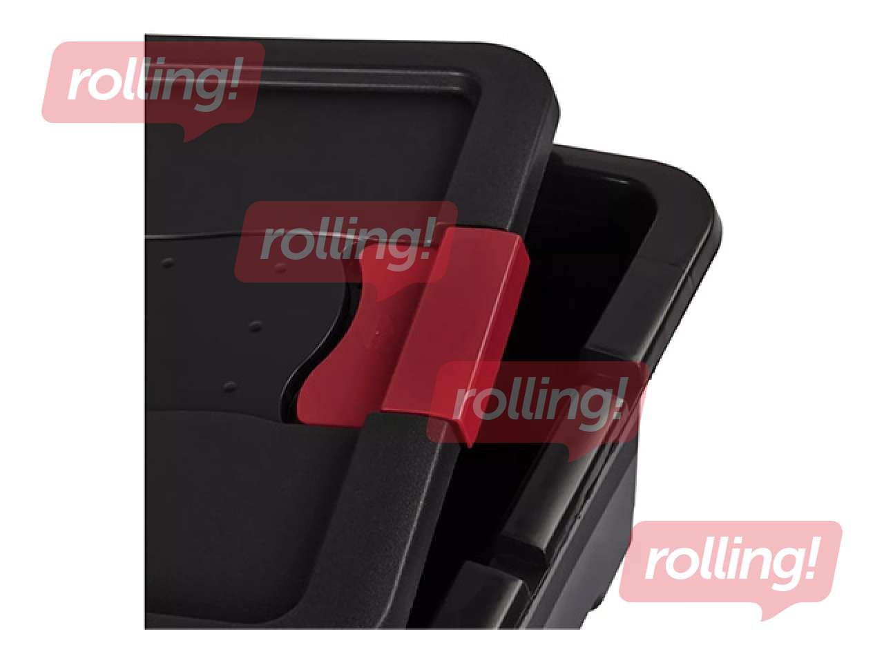 Storage box Keeeper Eckhart, with lid, grey, 33l