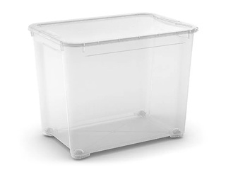 Storage box Curver T Box XXL, with lid, transparent, 70l