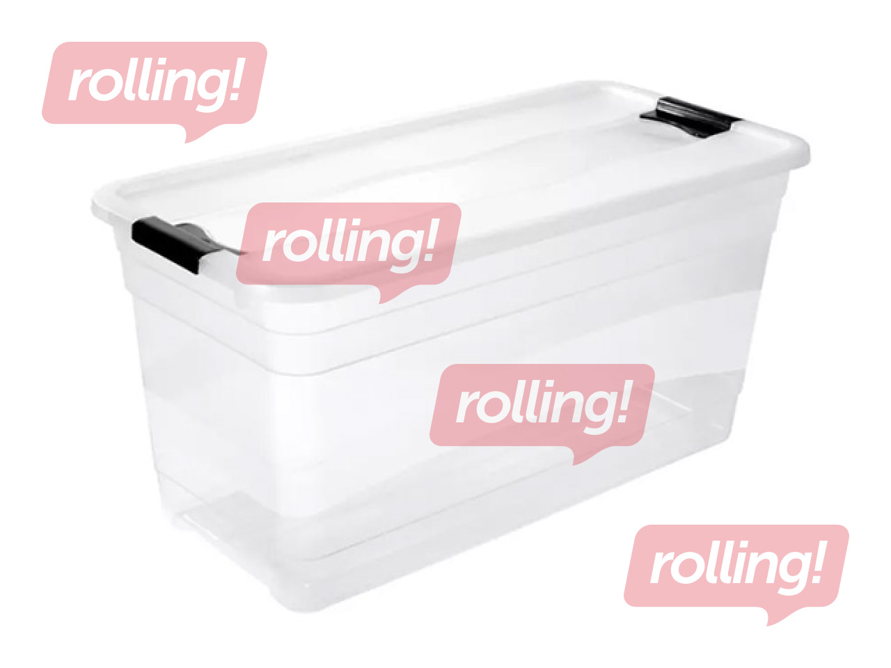 Hoiukast Keeeper Cornelia, kaanega, läbipaistev, 83l