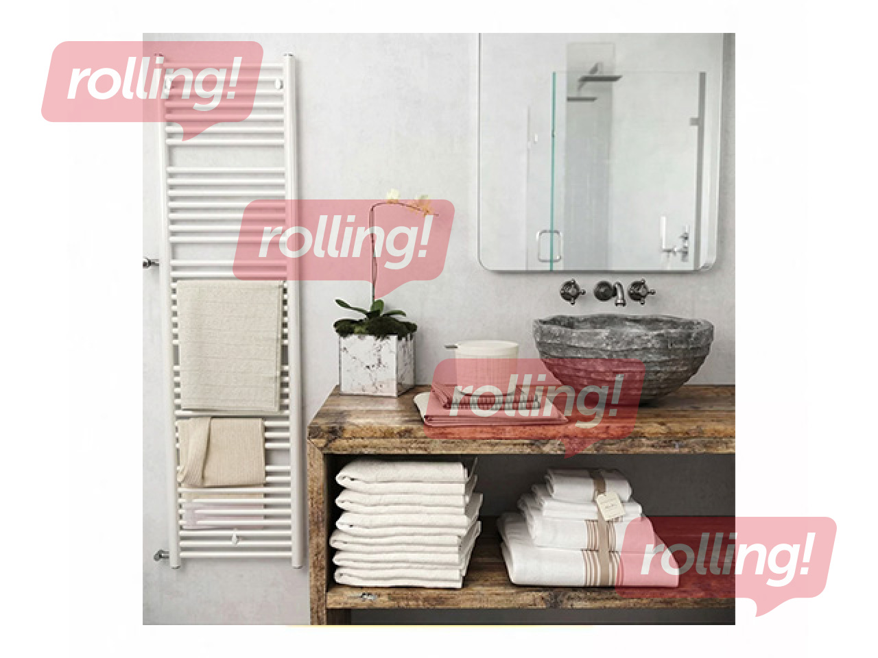 Корзинка Curver Jute, с крышкой, кремовая, Ø17x13см, 2л