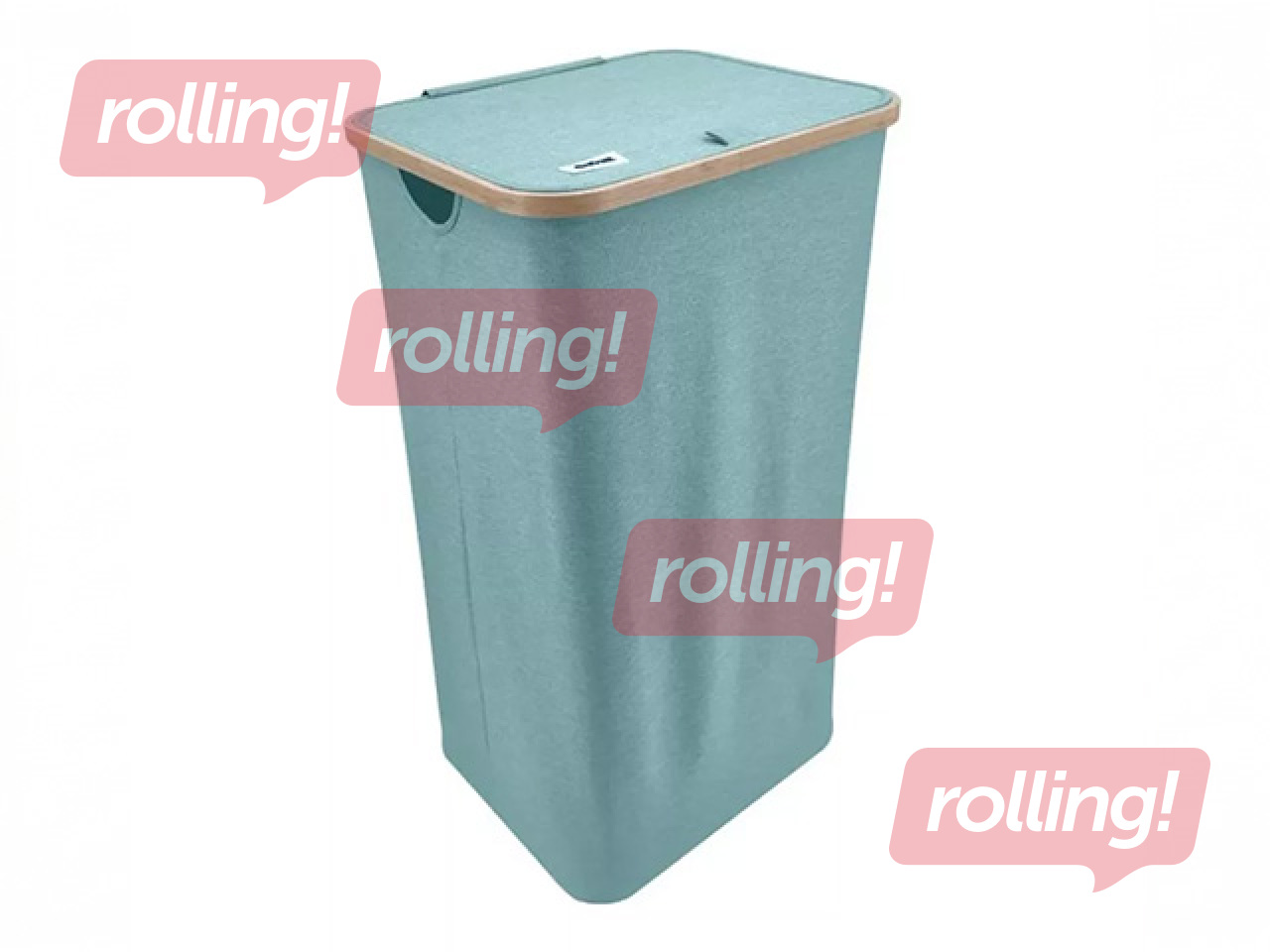 Veļas kaste Ordinett, Mint, ar vāku, 40.5x33x74cm, 100l