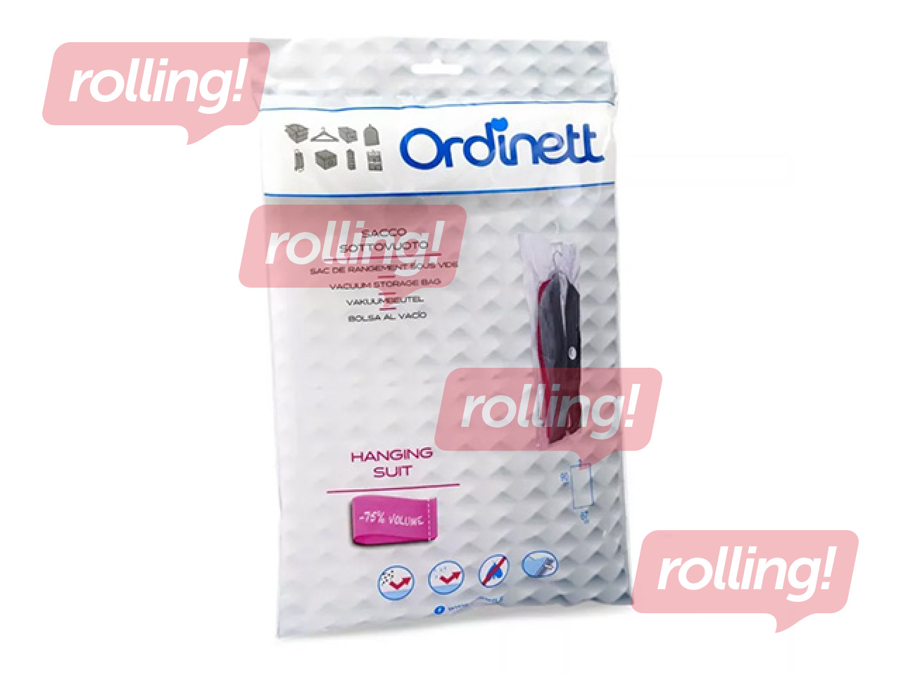 Вакуумный пакет Ordinett, Ordispace Hanging Suit, 67x90см