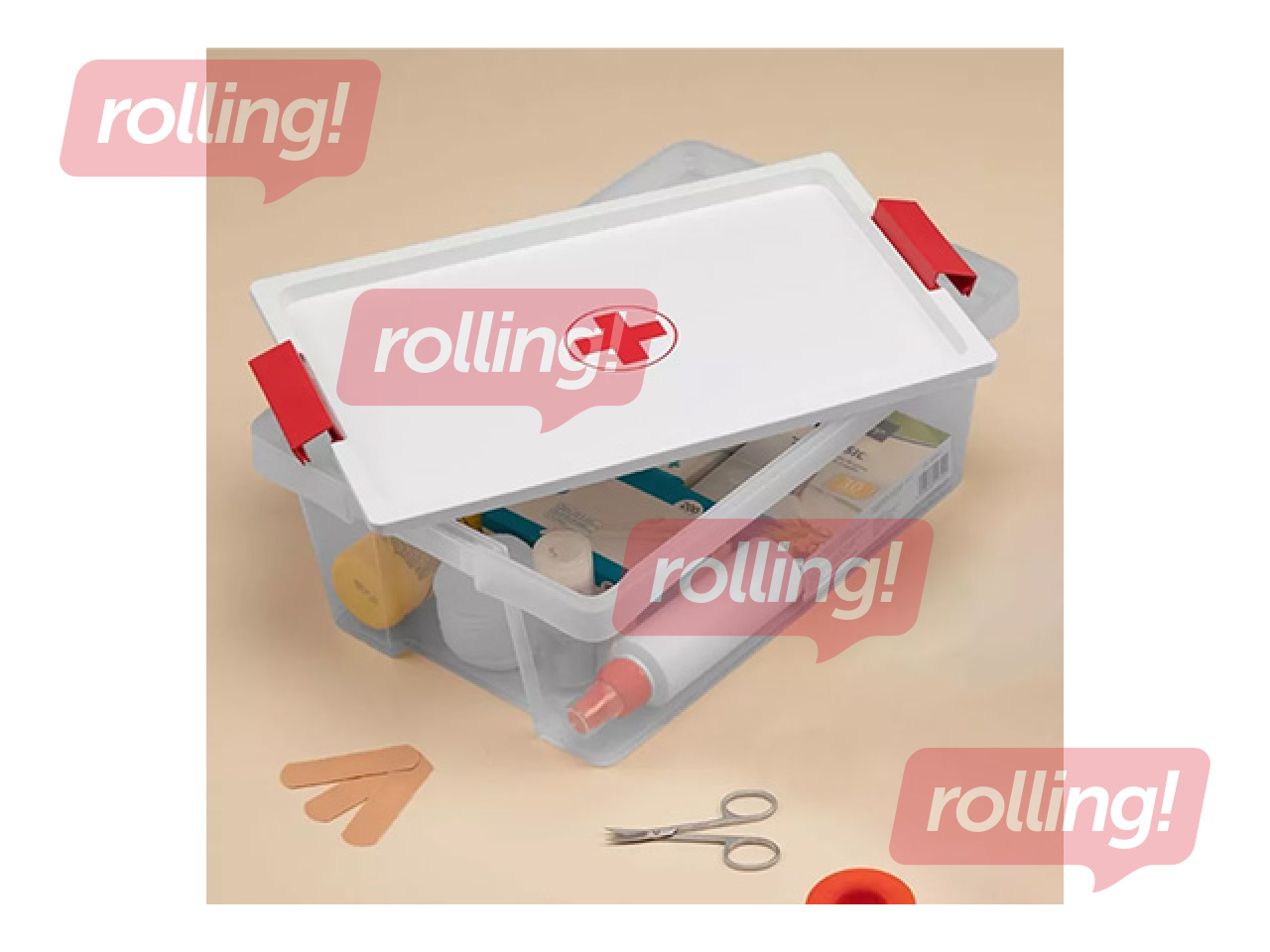 Pirmās palīdzības aptieciņa Tatay, ar vāku, 7l