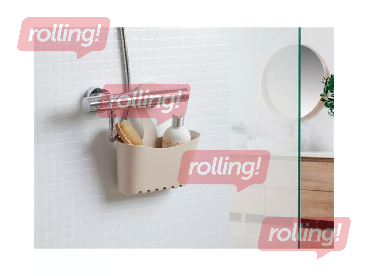 Vannitoariiul Tatay Ecohome, riputatav, beež, 25x9x28cm