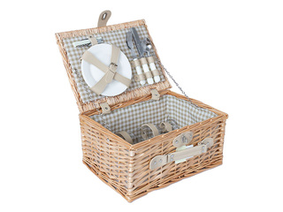 Picnic basket Gino, for 2 persons, 37x27x18cm