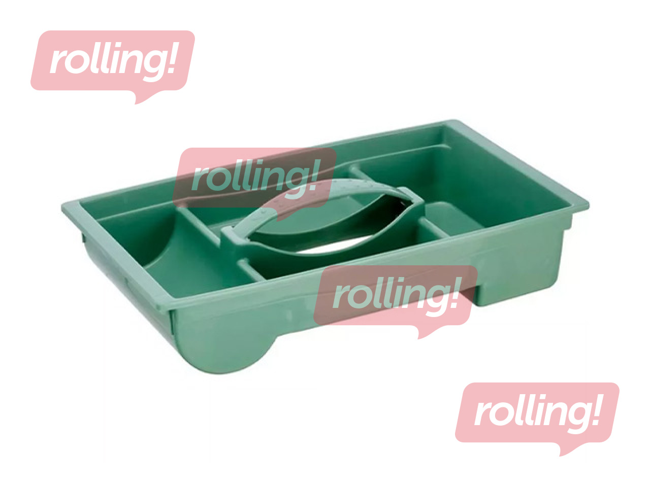 Hoiukast Keeeper Patryk Winnie the Pooh, kaane ja organisaatoriga, läbipaistev, roheline, 40x24x14cm