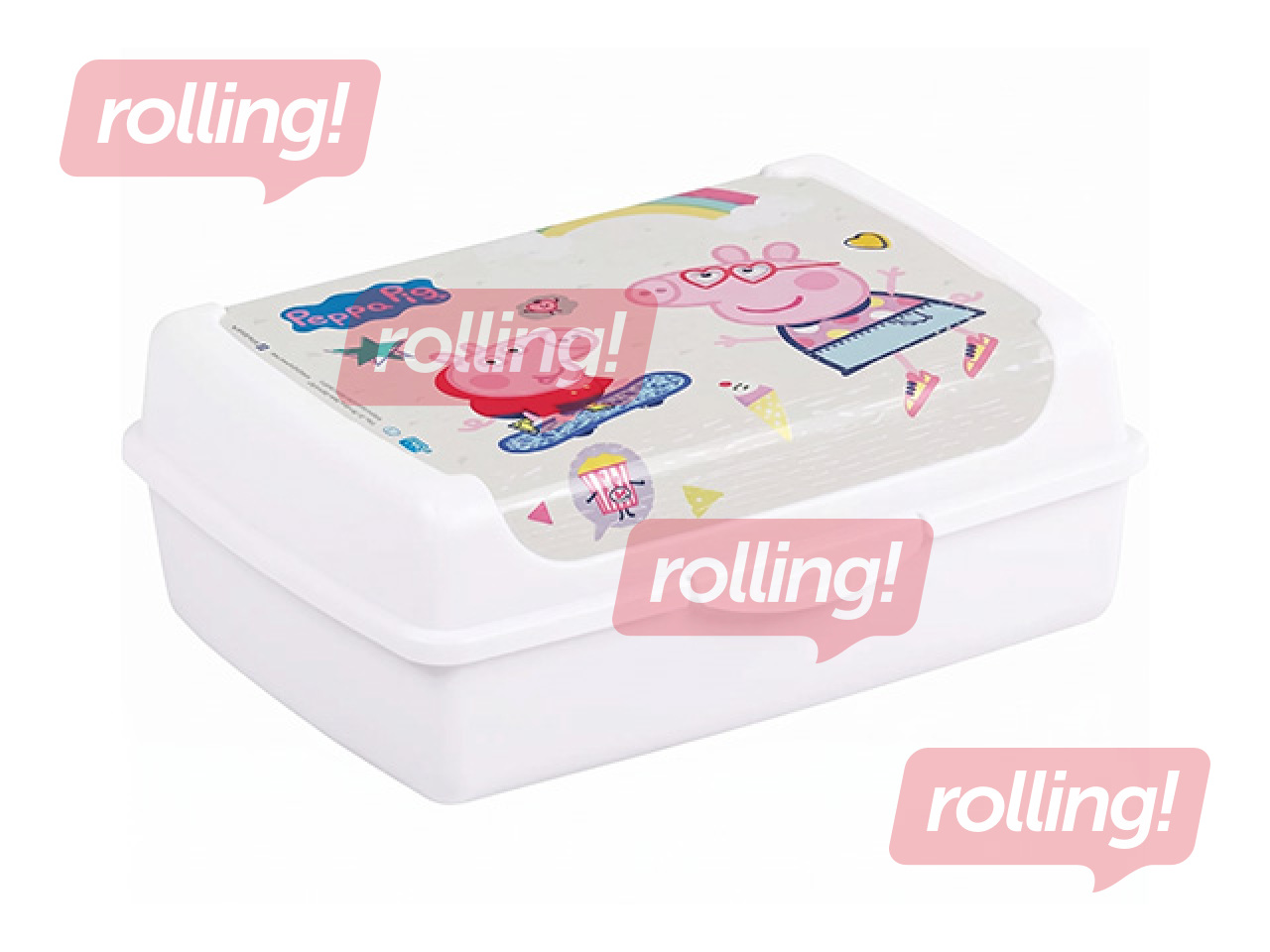 Toidusäilitusnõu Keeeper Olek Peppa Pig, valge, 1l