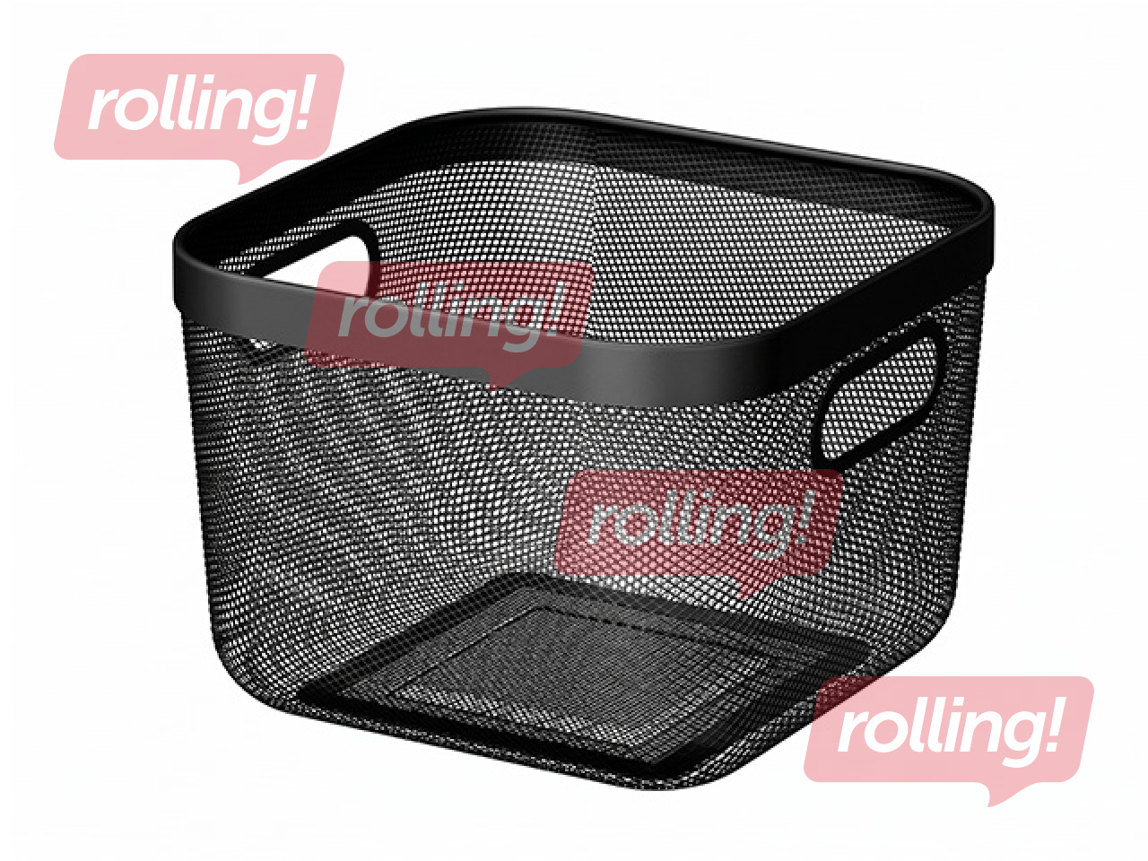 Hoiukorv Kitchisimo, metallist, must, 24x24x17.2cm