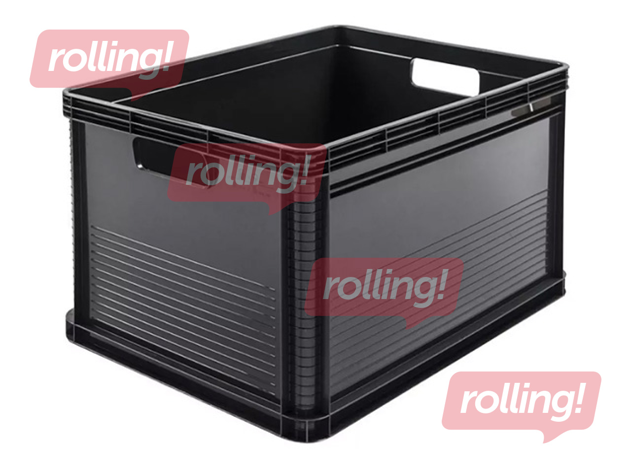 Transport box Keeeper Robert, plastic, graphite, 64l