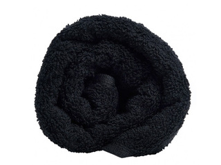 Terry towel, black, 30x50cm