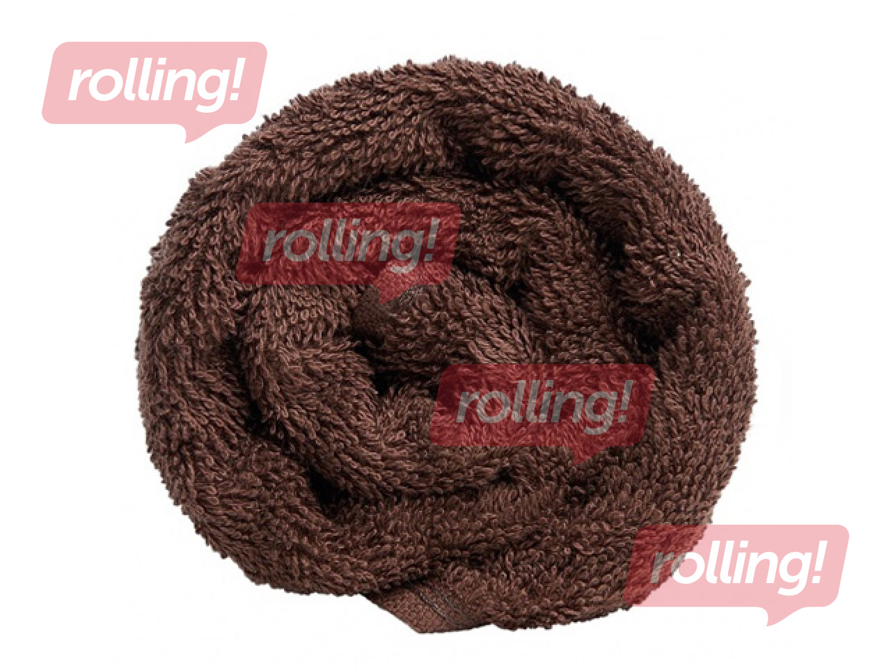 Terry towel, dark brown, 70x140cm