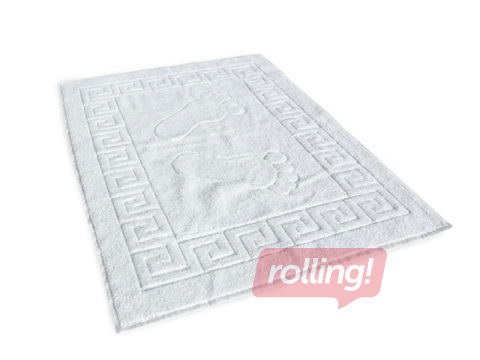 Bathroom mat, white, 50×70cm