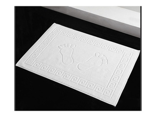 Bathroom mat, white, 50×70cm