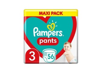 Diapers Pampers Maxi Pack 3 (6-11 kg) panties, 56 pcs.
