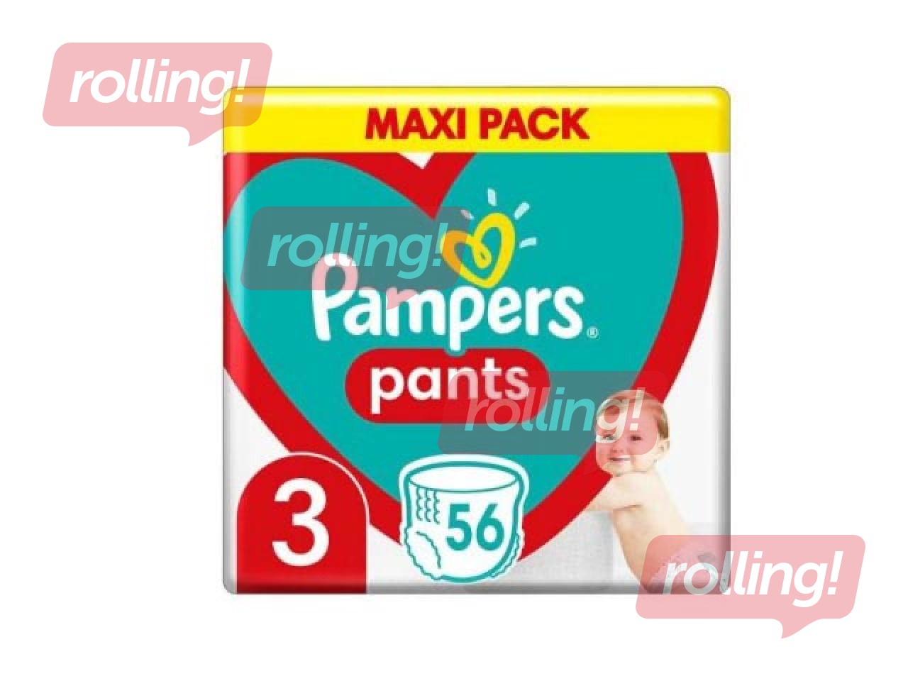 Подгузники Pampers Maxi Pack 3 (6-11 кг) трусики, 56 шт.