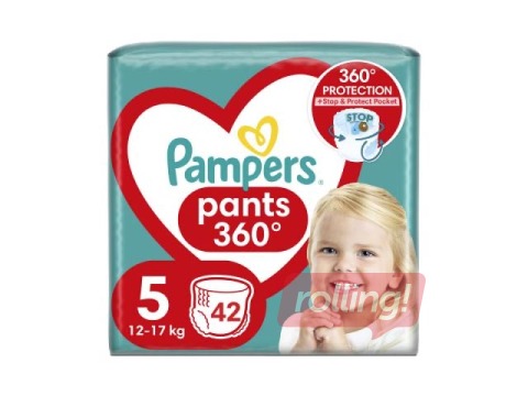 Mähkmed Pampers Maxi Pack 5 (12-17 kg) püksmähkmed, 42 tk