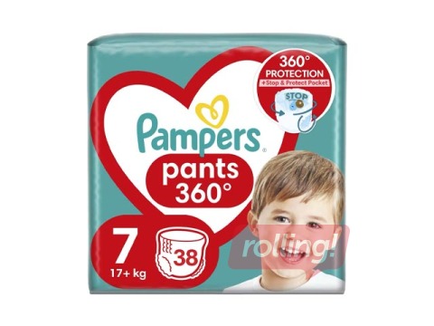 Mähkmed Pampers Maxi Pack 7 (15 + kg) püksmähkmed, 38 tk