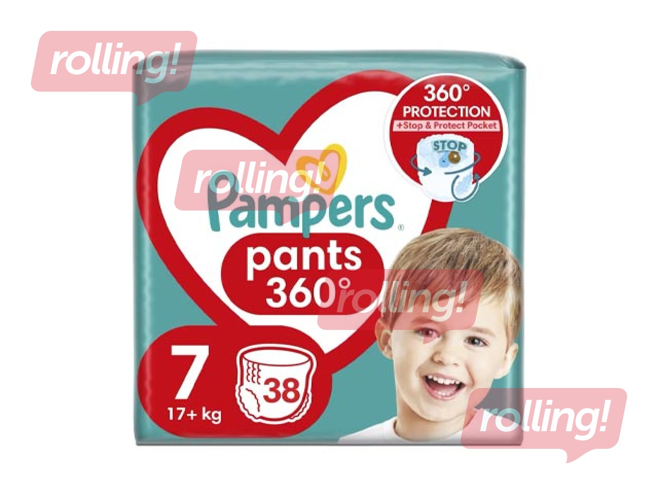 Подгузники Pampers Maxi Pack 7 (15+ кг) трусиков, 38 шт.