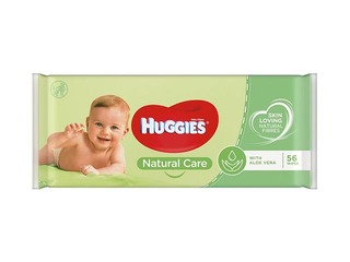 Mitrās salvetes Huggies Natural Care, 56gab