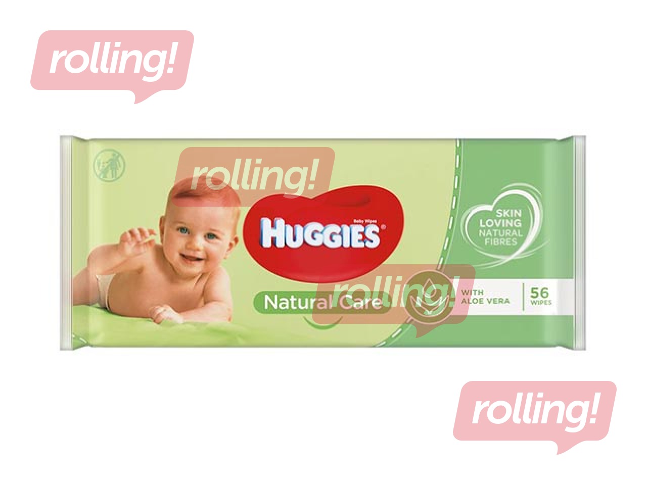 Niisked salvrätikud Huggies Natural Care, 56 tk