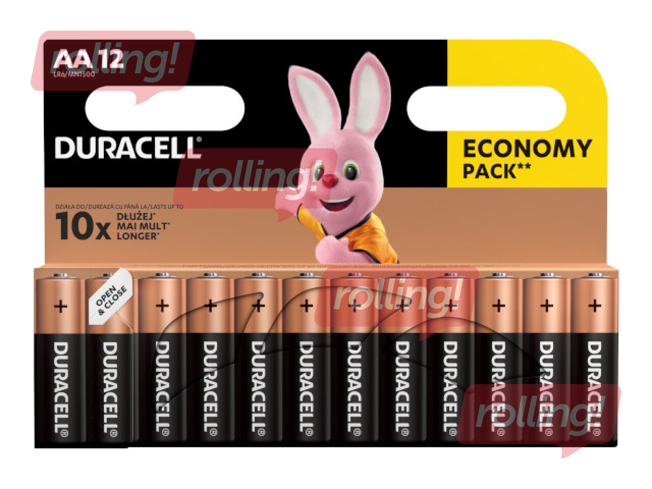 Батарейки Duracell  Alkaline, 1,5V, AA, 12 шт.