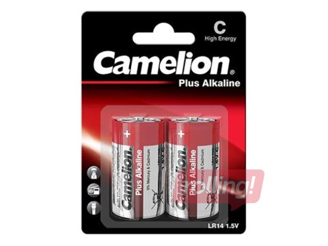 Baterija Camelion C/LR14 Plus 0011, Alkaline, 2 gab.