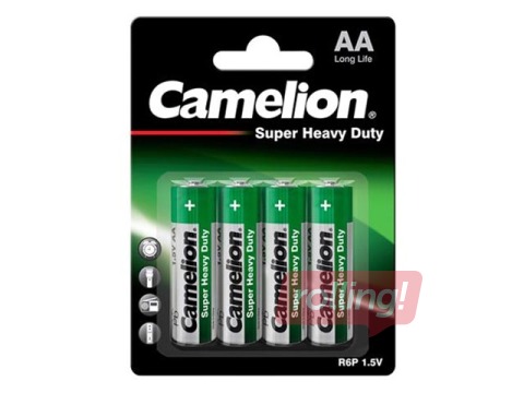 Batteries Camelion, AA, R06 B4, 4 pcs. 